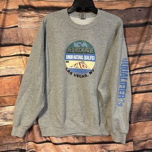 SCVA Red Rock Rave 2022 Volleyball Las Vegas NV L Crewneck Sweatshirt Qualifier